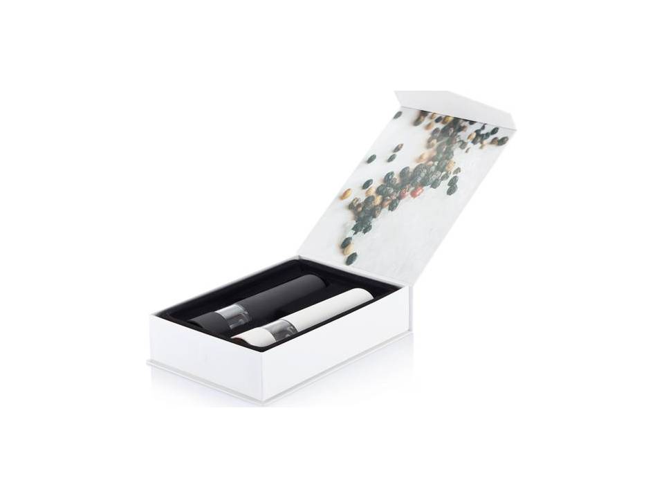 Electric pepper and salt mill set 2