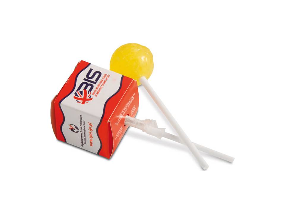 Lollipop in square box printed allover 1
