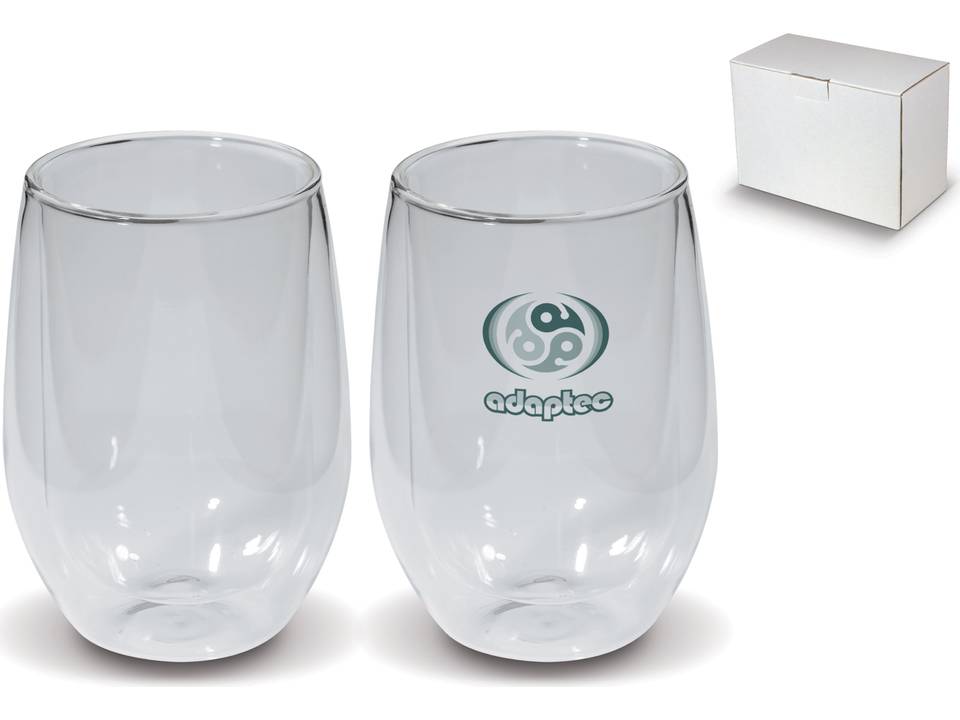 Set double wall glass 2