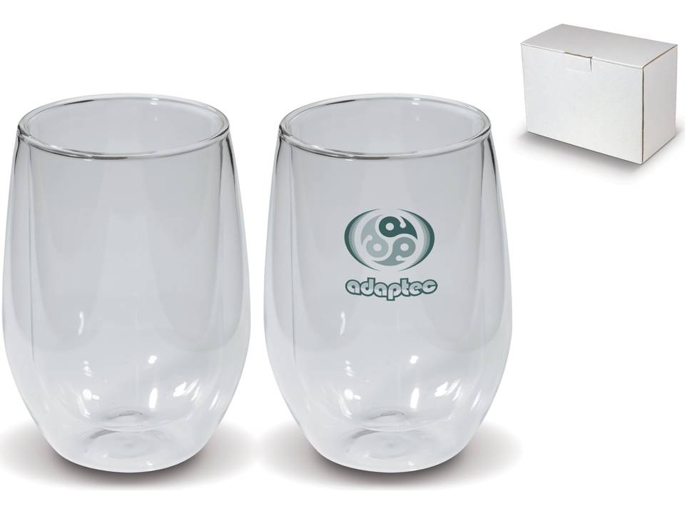 Set double wall glass 1