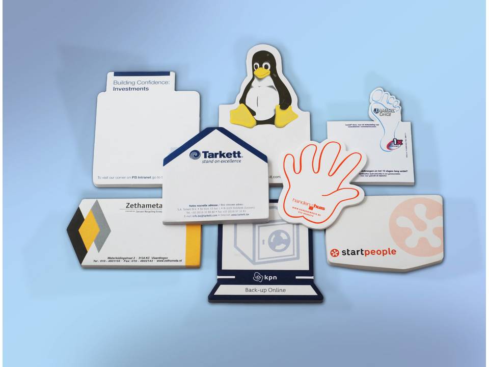 Adhesive die cut Notepads 1