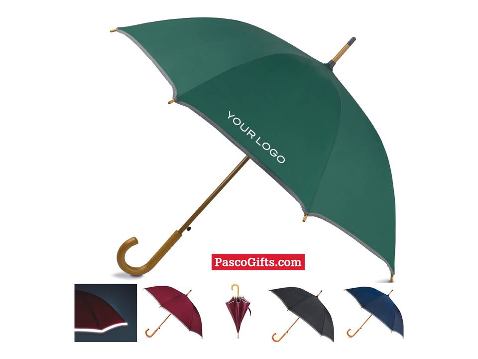 Automatic silver stripe umbrella 1
