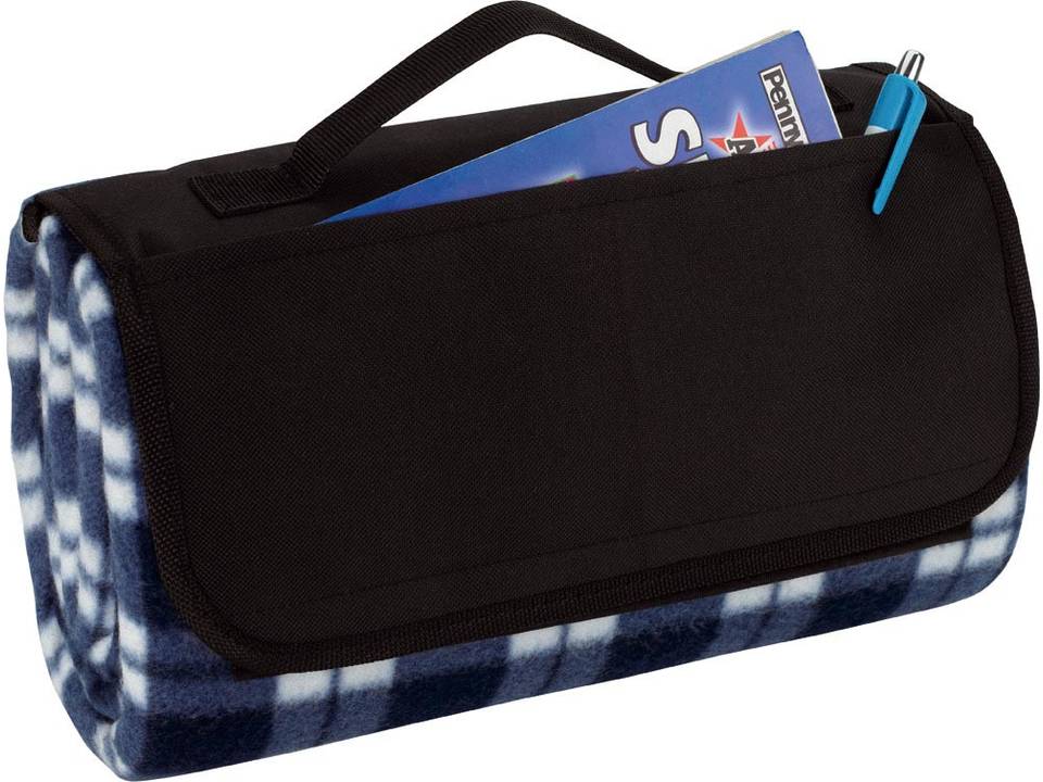 Plaid picnic blanket tote  5
