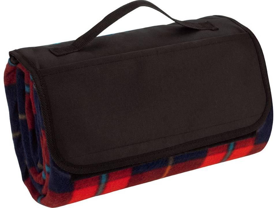 Plaid picnic blanket tote  2