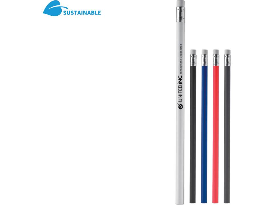 Pencil unsharpened with eraser 7