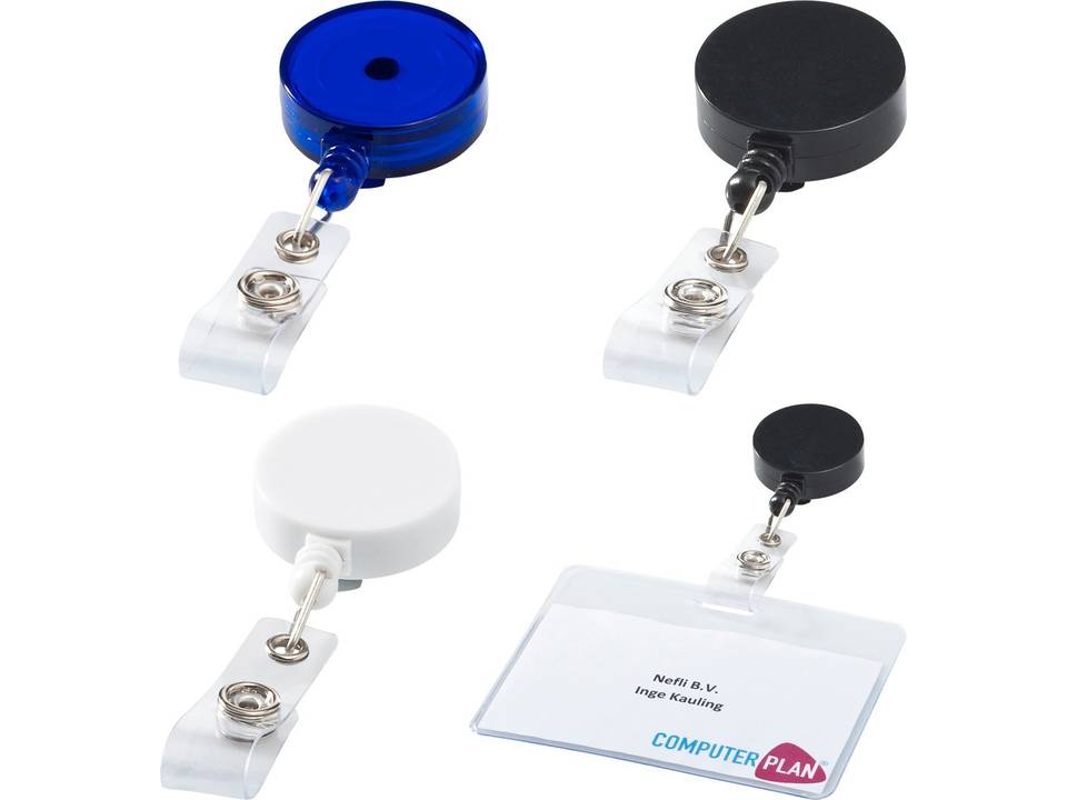 Roller clip employee badge 1