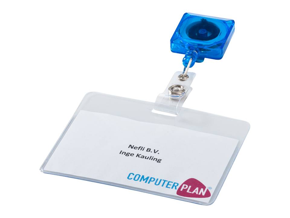 Square roller clip with keyring 2