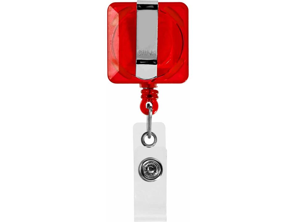 Square roller clip with keyring 1