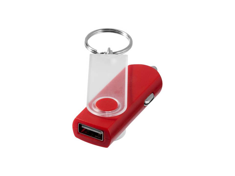 Swivel car adapter key chain 2