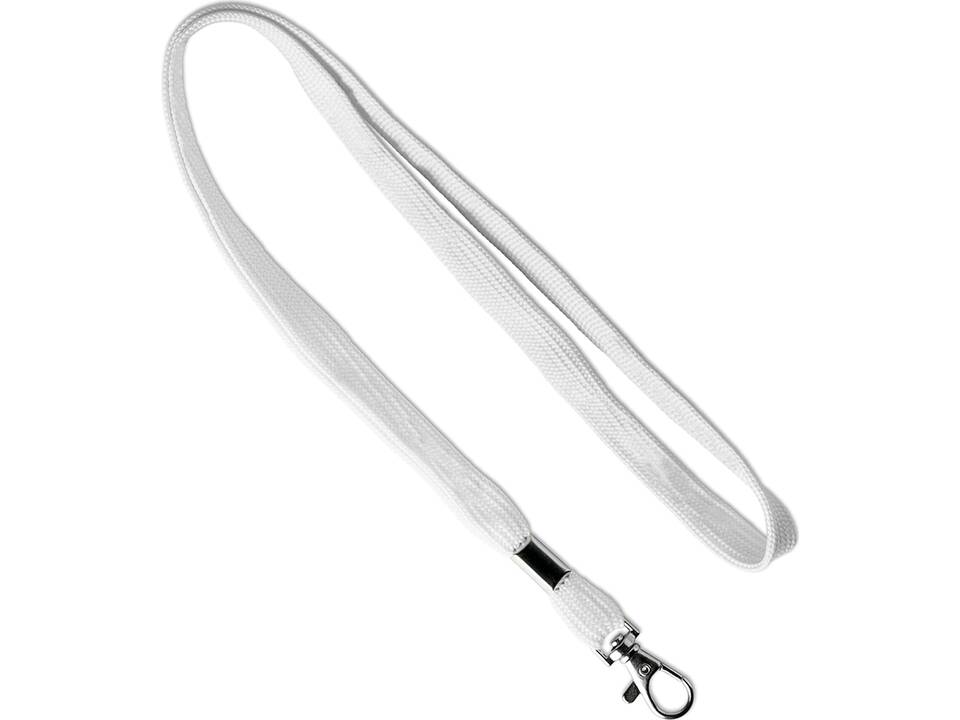 Custom-made round polyester lanyard with metal clamp – fully custom design 2