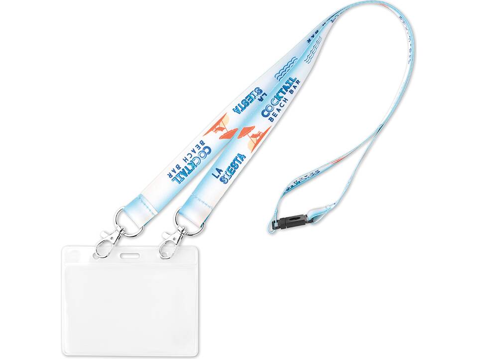 Custom-Made Polyester Sublimation Lanyard with Double Clips – Fully Custom Design 4