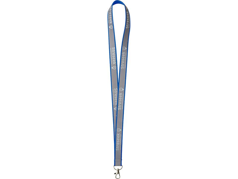 Custom-made polyester lanyard with reflective coating – fully custom design 2