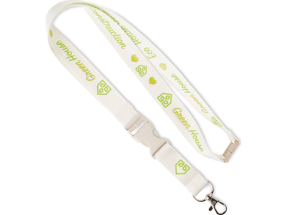 Custom-Made Bamboo Lanyard with Screen Print – Fully Personalized Design 4