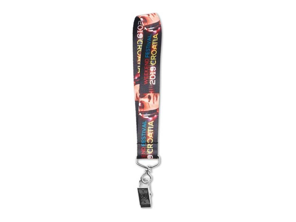 Custom-made fine short polyester strap with sublimation print – fully personalized design 3
