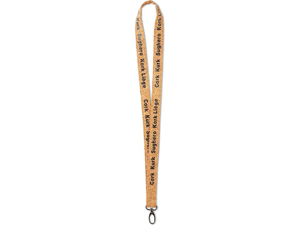 Custom-Made Cork Lanyard with Screen Print – Fully Personalized Design 2
