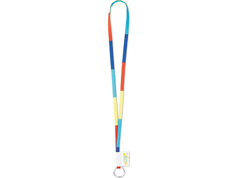 Custom-made round polyester sublimation lanyard – fully personalized design 4
