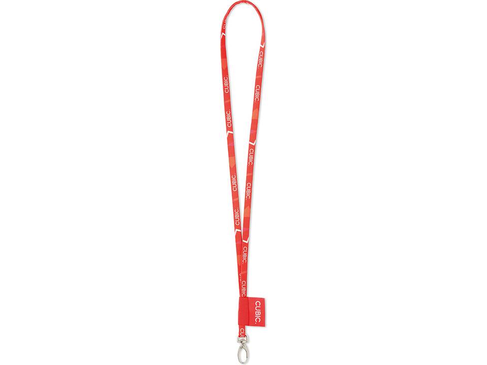 Custom-made round polyester sublimation lanyard – fully personalized design 5