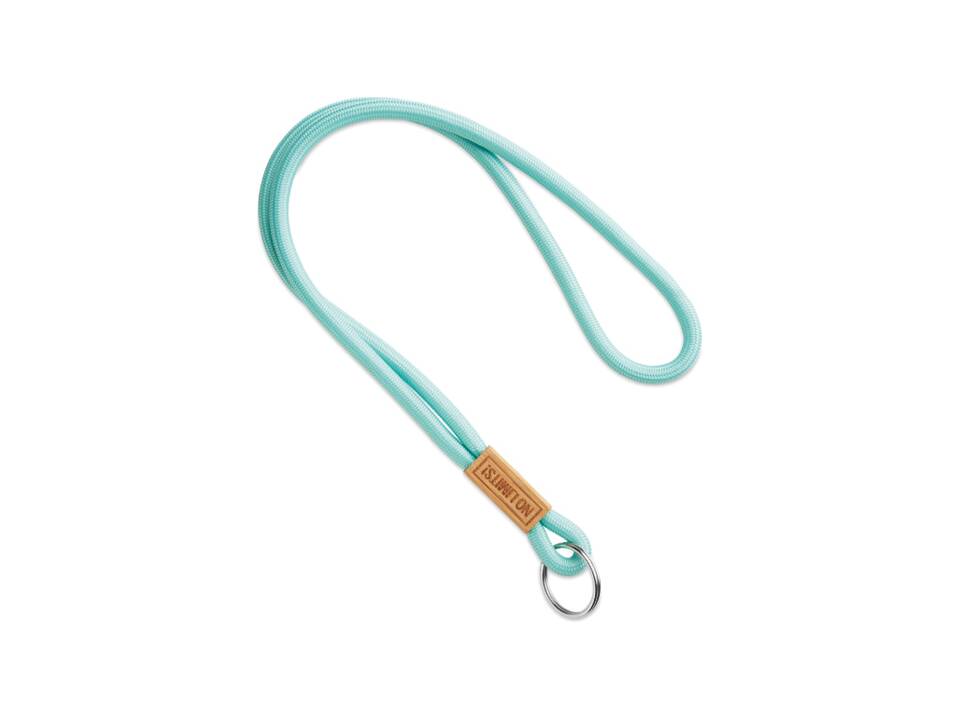 Custom-Made Polyester Lanyard with Bamboo Label – Fully Personalized Design 1