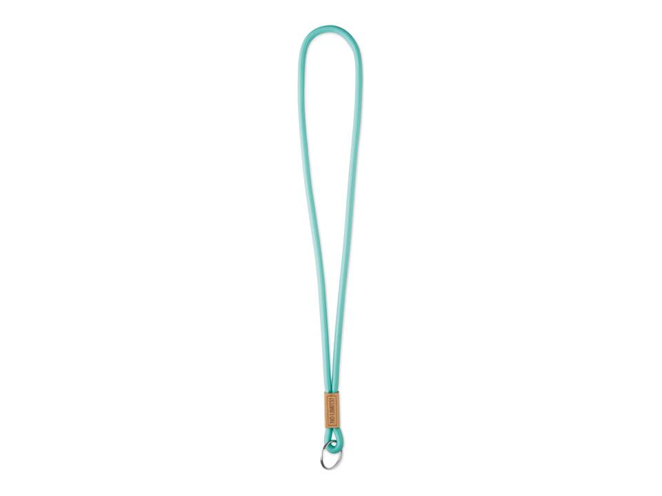 Custom-Made Polyester Lanyard with Bamboo Label – Fully Personalized Design 2