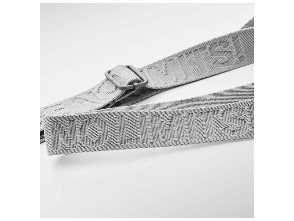 Custom-Made Woven Adjustable Crossbody Phone Holder with Embossed PU Leather Patch – Fully Custom Design 6