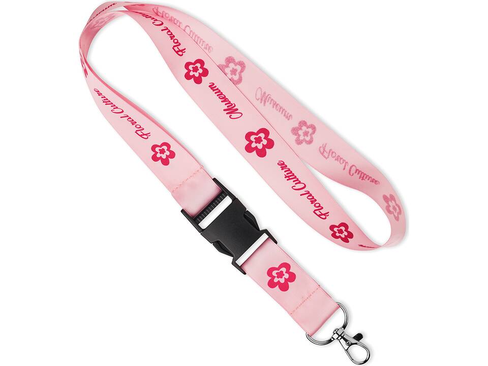 Custom-Made Satin Lanyard with Screen Print – Fully Personalized Design 3
