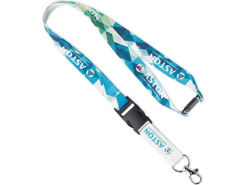 Custom-Made Satin Lanyard with One-Sided Sublimation Logo – Fully Custom Design 4