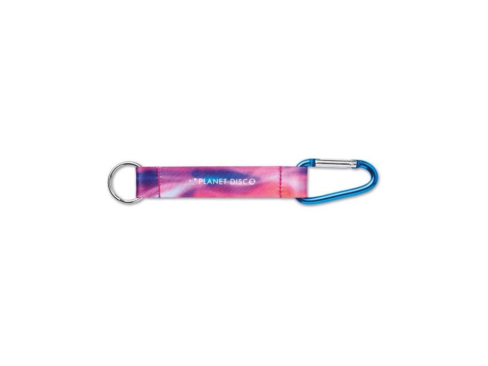 Custom-Made Keychain with Carabiner and Printed Strap – Fully Personalized Design 2