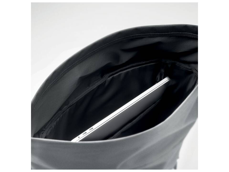 High reflective laptop rolltop backpack 5