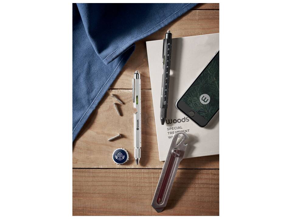 Spirit level pen with ruler 5