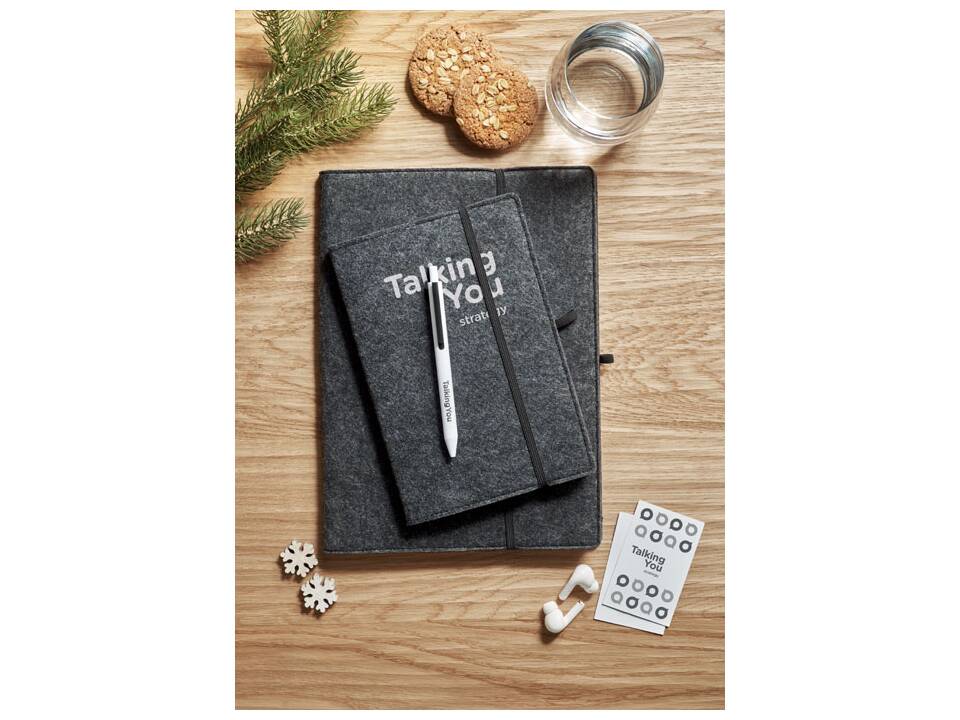 A5 notebook RPET felt 2