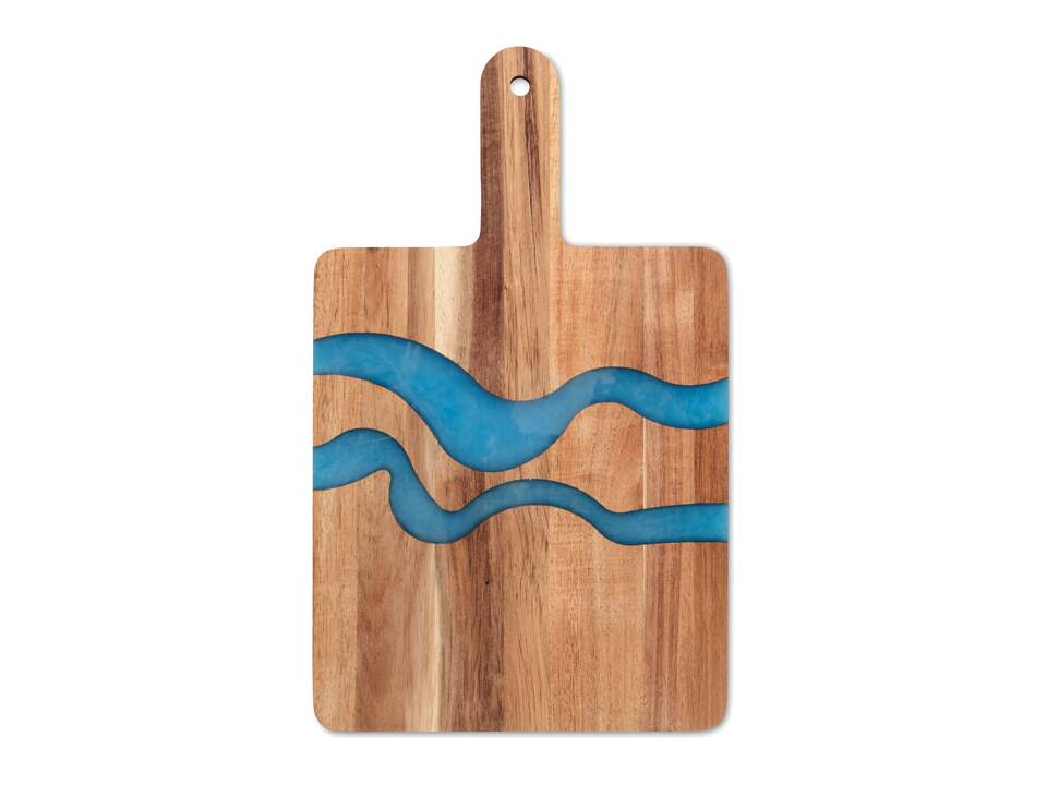Acacia serving board with epoxy resin detail 1