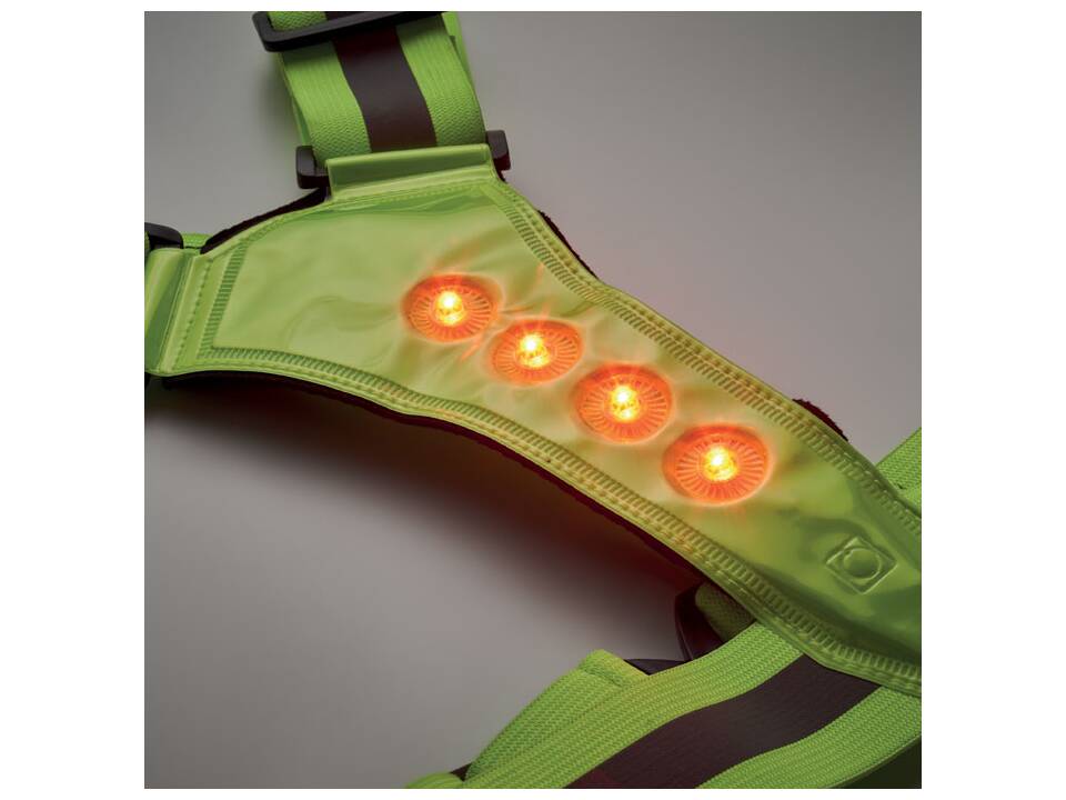 Reflective body belt with LED 3