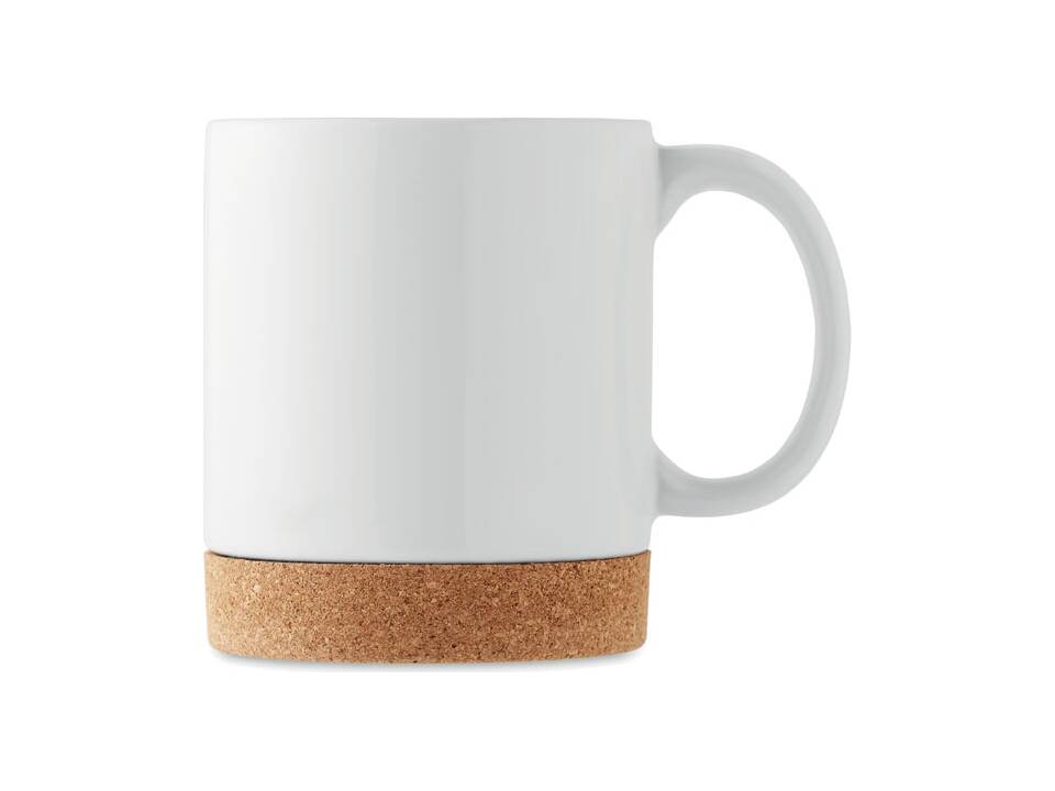 Sublimation ceramic cork mug 2