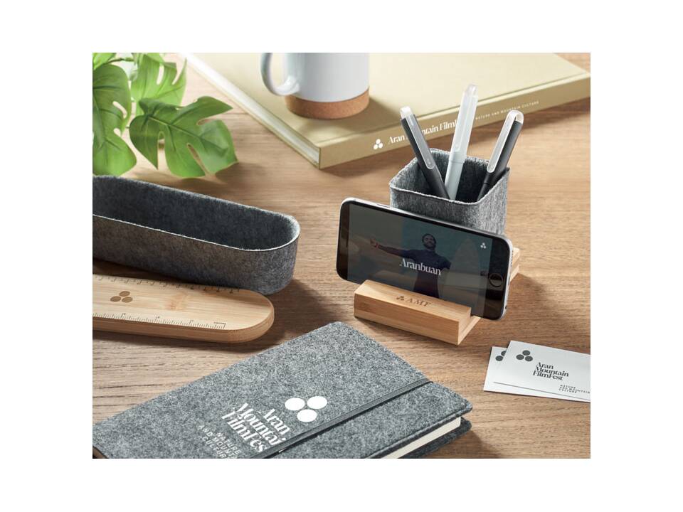 RPET felt pen pot phone stand 2