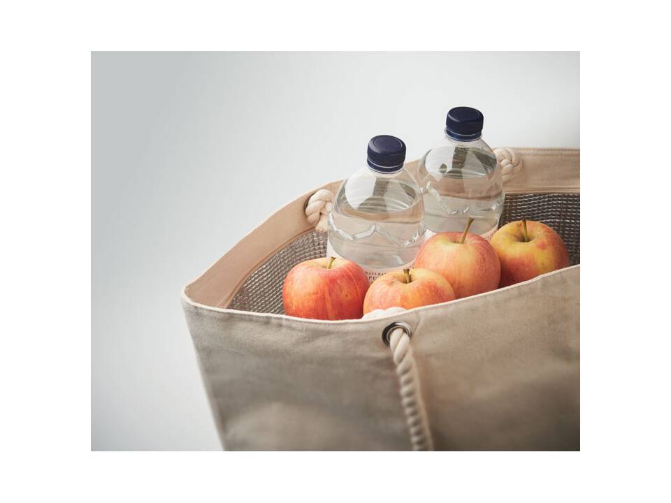 Beach cooler bag in cotton 4