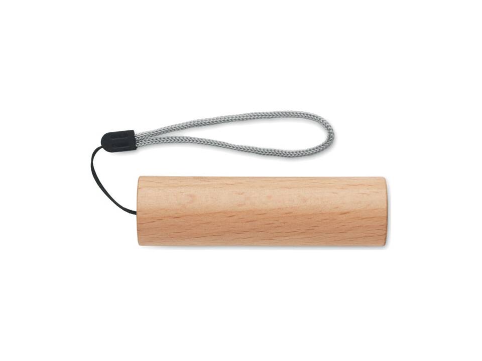Beech wood rechargeable torch 1