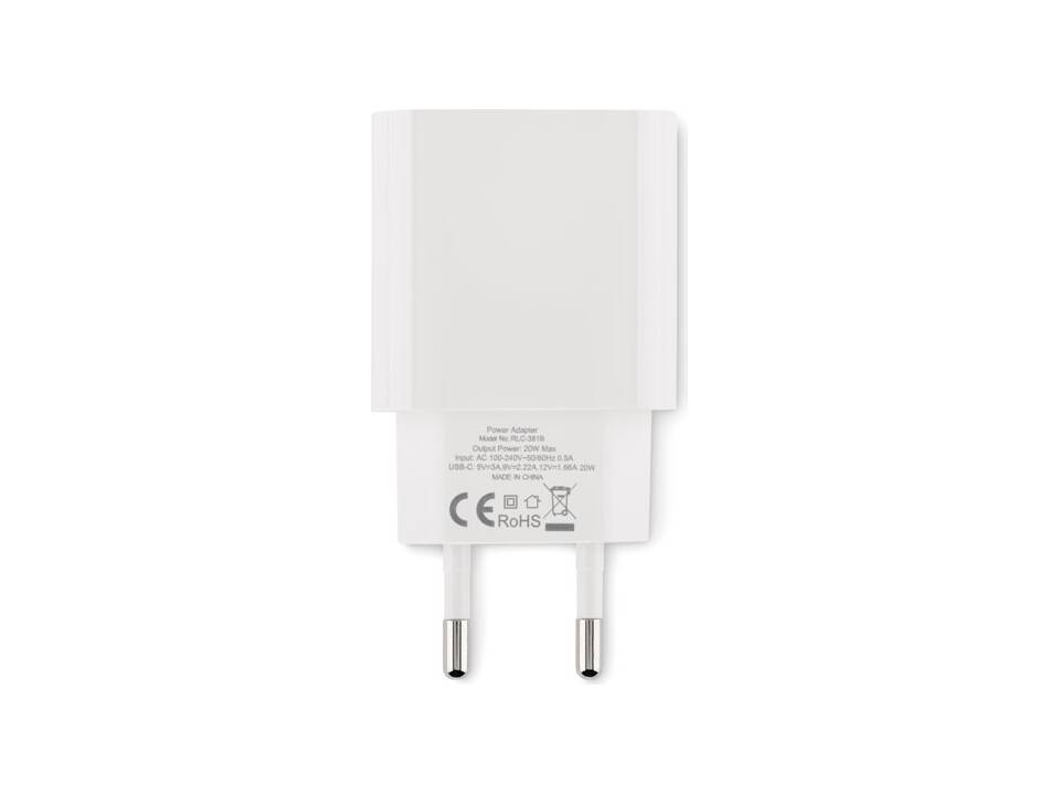 20W 2 port USB charger EU plug 1