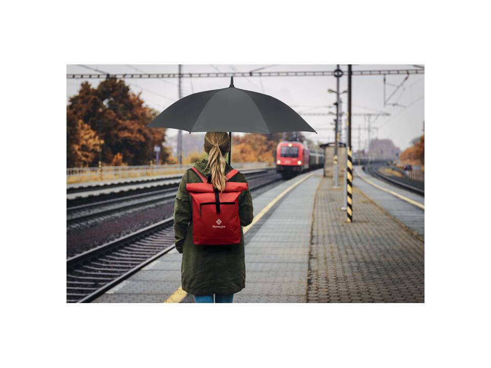 600D polyester rolltop backpack 22