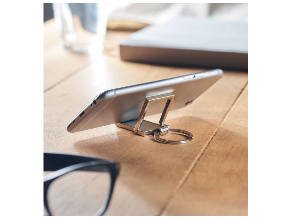Metal key ring phone stand 7