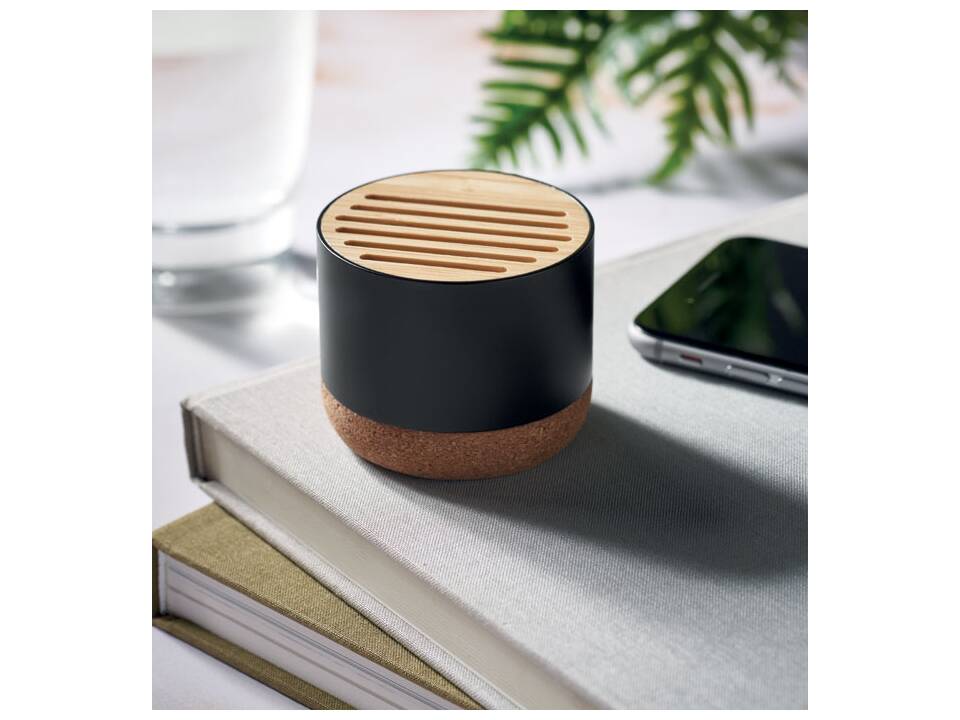 Cork and aluminium speaker 3