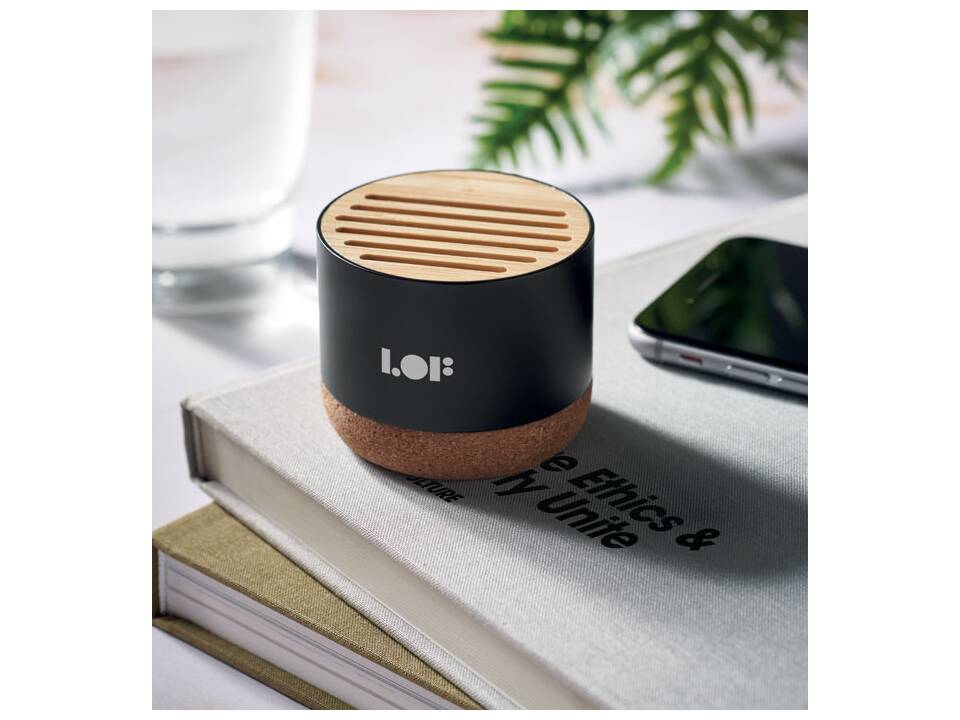 Cork and aluminium speaker 2