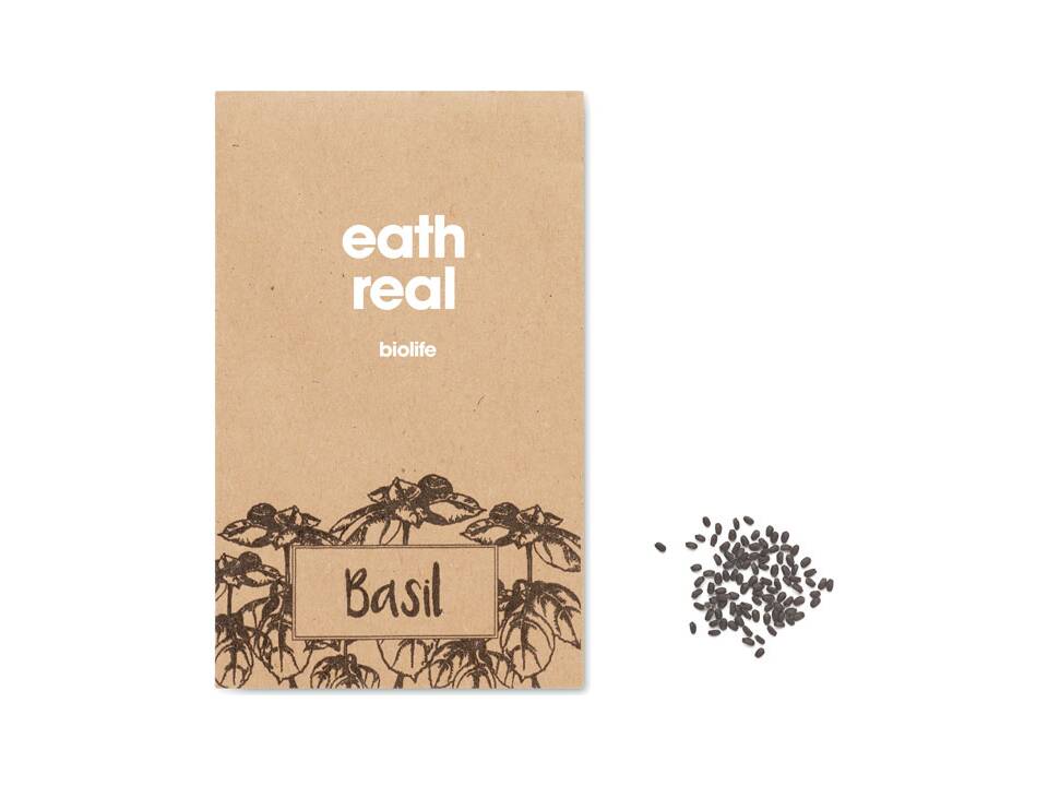 Basil seeds in craft envelope 2
