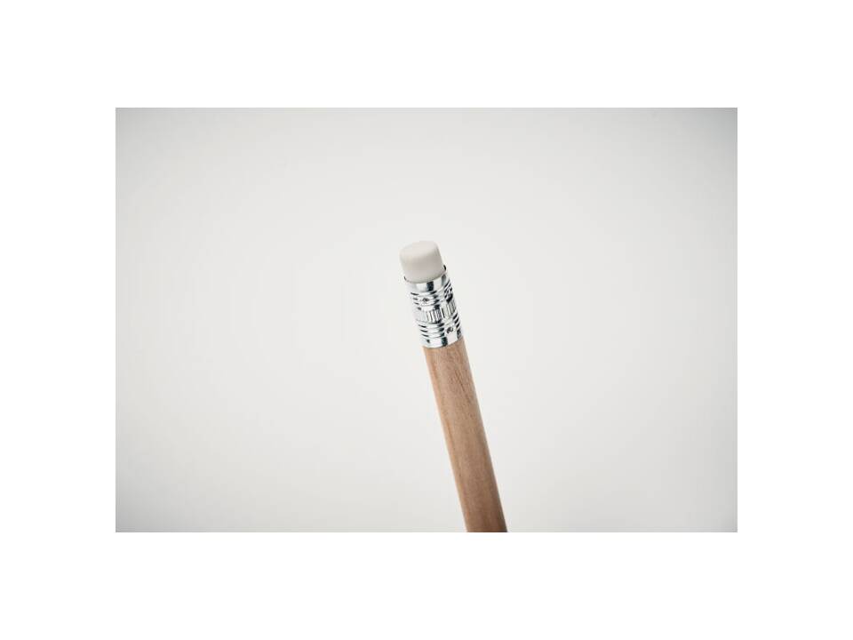 Natural pencil with eraser 6