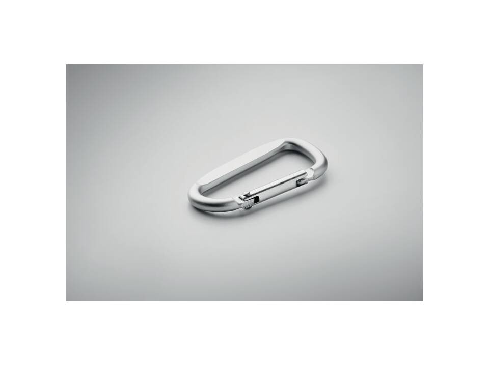 Carabiner clip in aluminium. 12