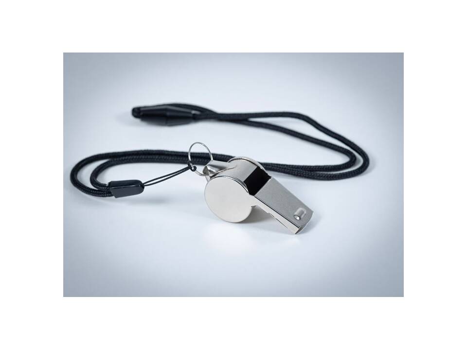Metal whistle with lanyard 5