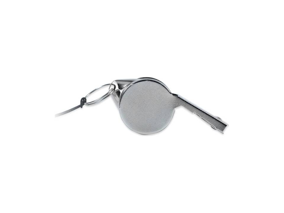 Metal whistle with lanyard 1