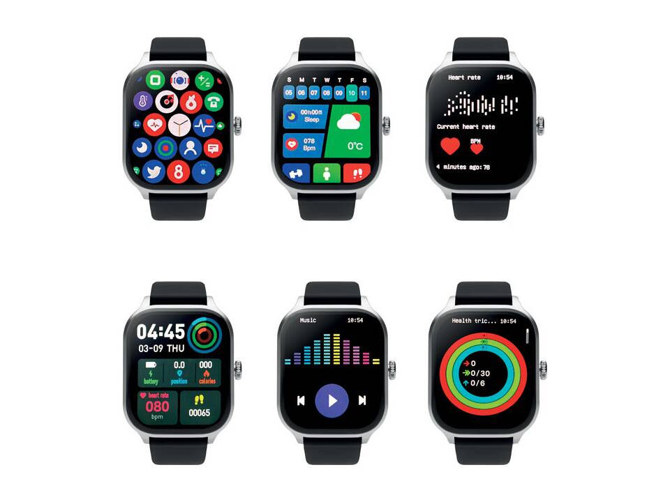 Smart wireless health watch square 19