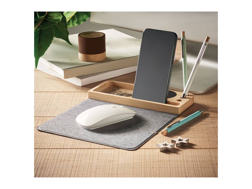 Wireless charger in bamboo 15W 6