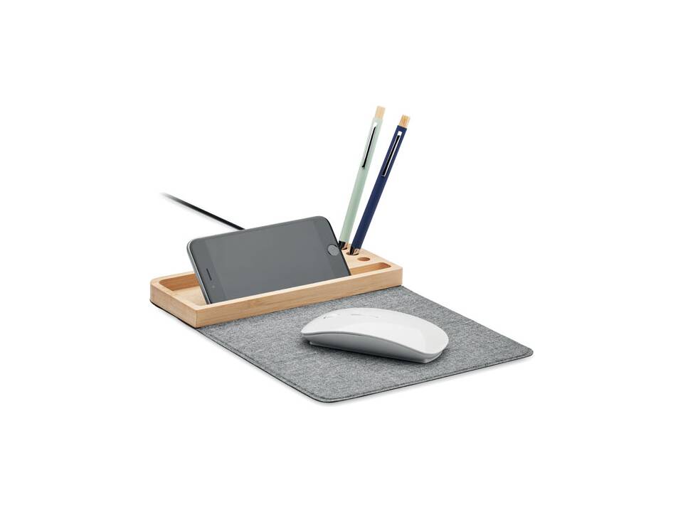 Wireless charger in bamboo 15W 2