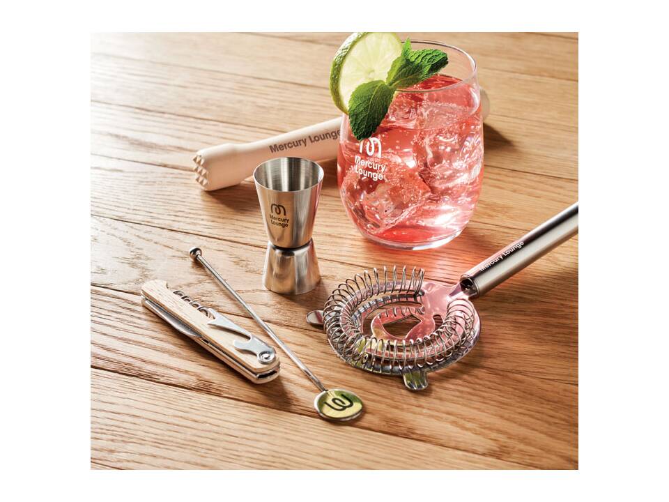 5 piece cocktail kit in pouch. 8